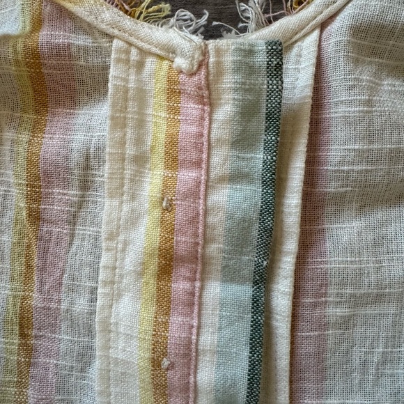 New Billabong The Salty Blonde Striped Mini Dress Size L - Picture 11 of 13